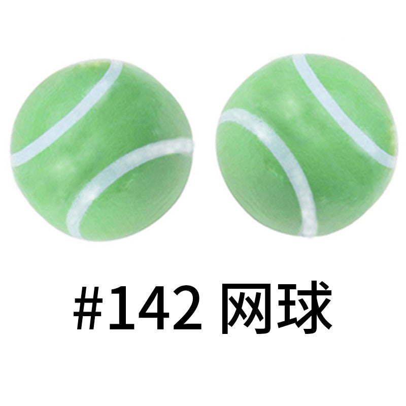 Wholesale 50pcs 16mm Print Silicone Beads Colorful Silicone Water Transfer Beads